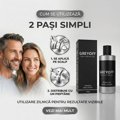 GreyOFF – Kevesebb ősz haj. Festés nélkül. Természetes módon.